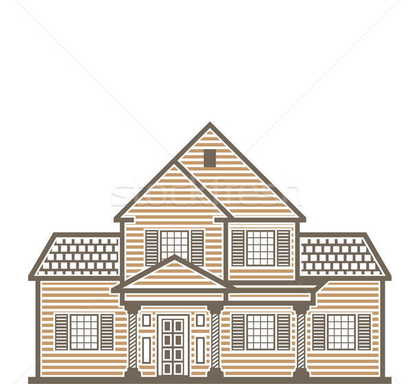 600x559 Family House Vector Illustration Clip Art Image Vector