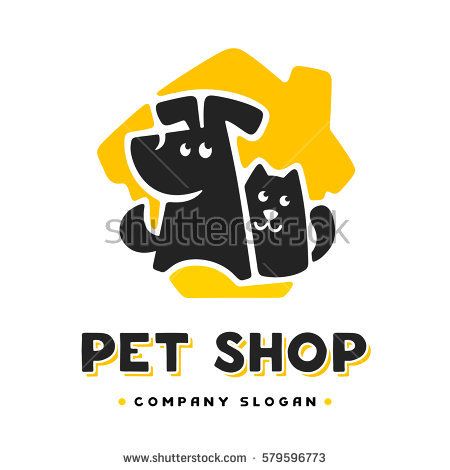 Vector Logo Design Template For Pet Shops, Veterinary Clinics 450x470 Vector Logo Design Template For Pet Shops, Veterinary Clinics