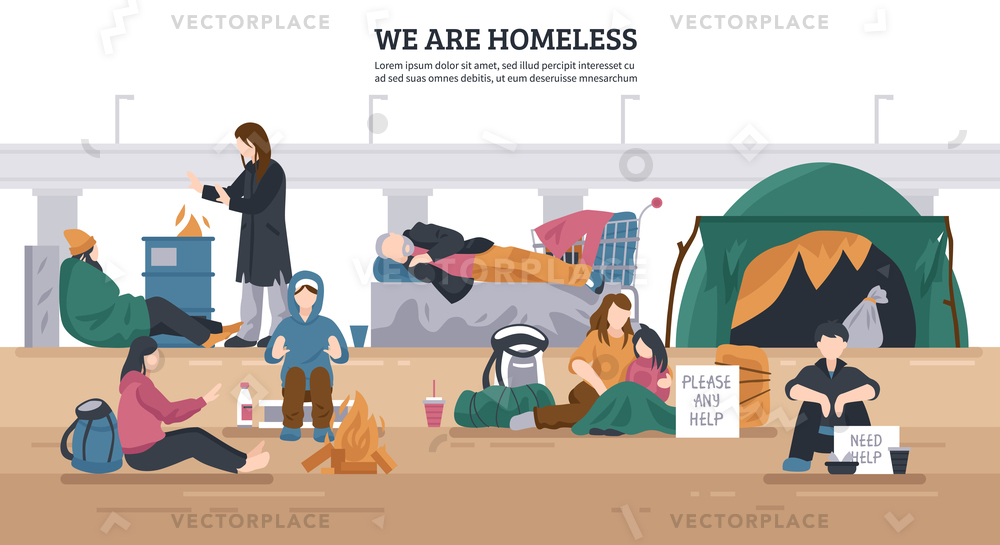 46 Homeless Vector Images At Vectorified.com