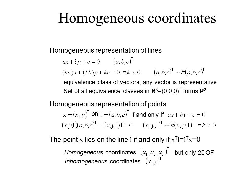 Homogeneous Coordinates 960x720 Homogeneous Coordinates