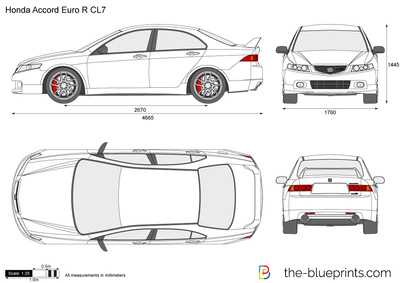 400x283 Honda Accord Euro R Vector Drawing