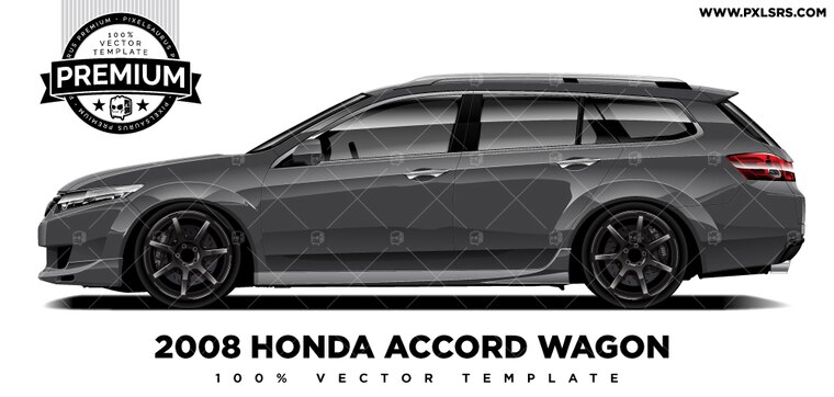 760x362 Honda Accord Wagon 'premium' Vector Template