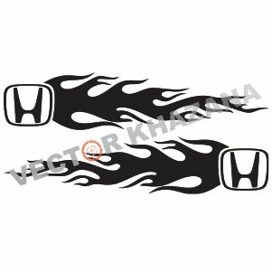 301x301 Honda Flames Logo Vector