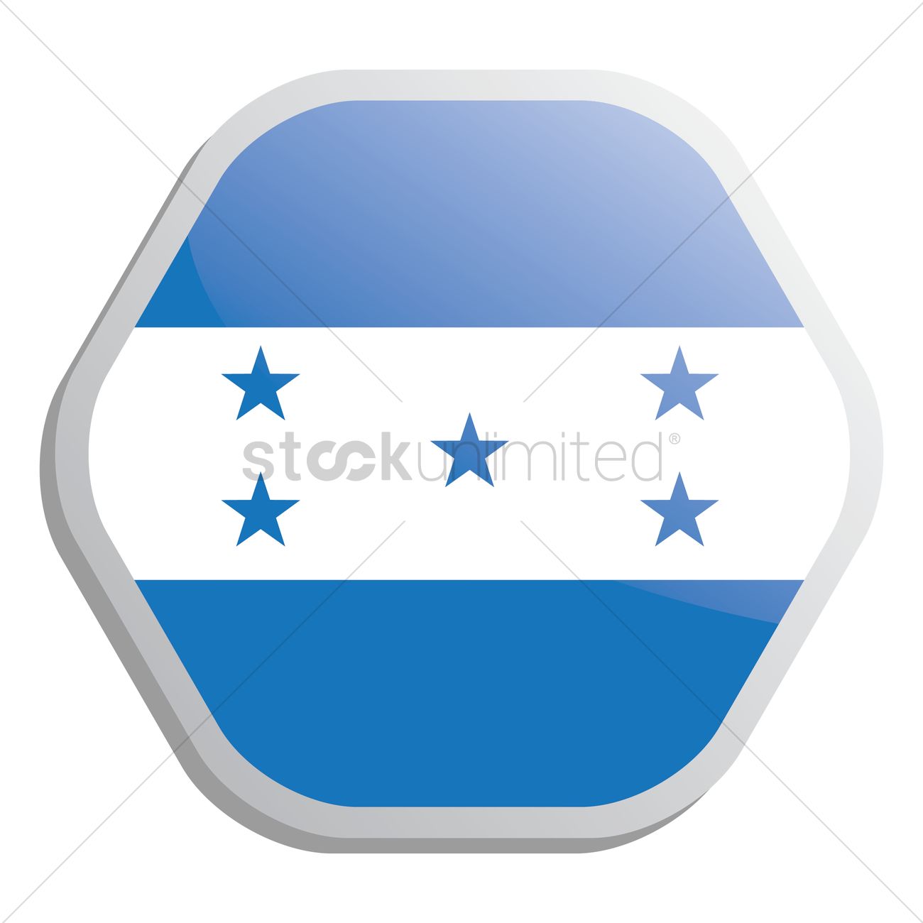 1300x1300 Honduras Flag Vector Image