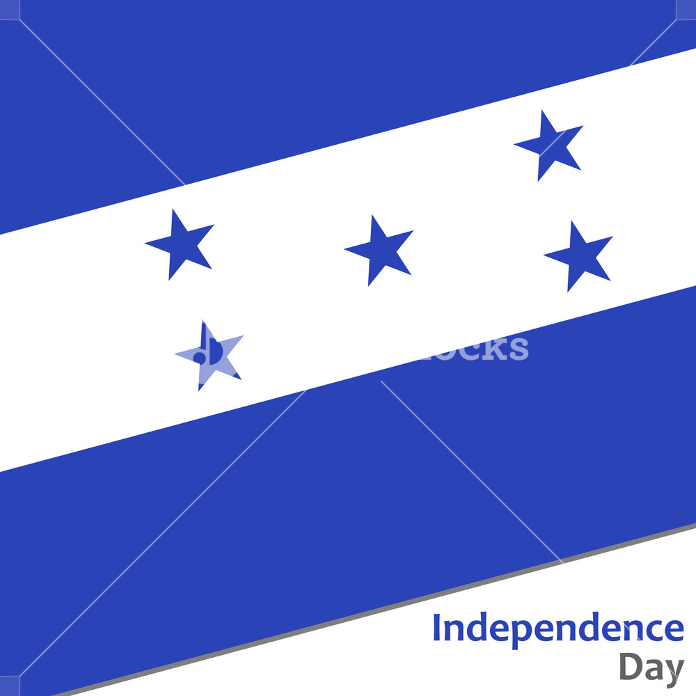 1000x1000 Honduras Independence Day With Flag Vector Illustration For Web