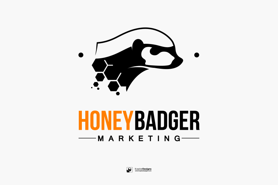 900x600 Honey Badger Marketing Vector Logo Concept