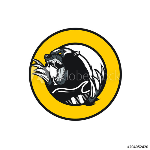 500x500 Honey Badger Pun Rock Clip Art