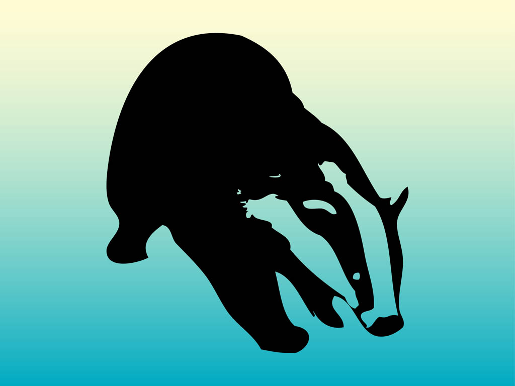 1024x768 Badger Vector