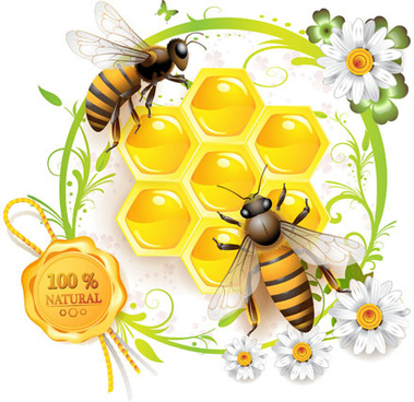 379x368 Bee Free Vector Download