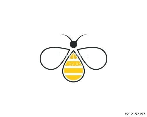 500x400 Honey Bee Logo Template Stock Image And Royalty Free Vector