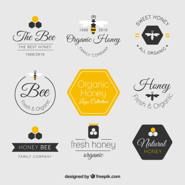 Honey Bee Logo Vector at Vectorified.com | Collection of Honey Bee Logo ...