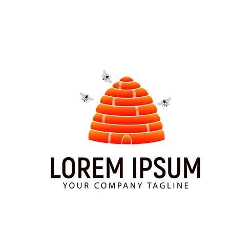 490x490 Honey Bee Logo Design Concept Template Vector