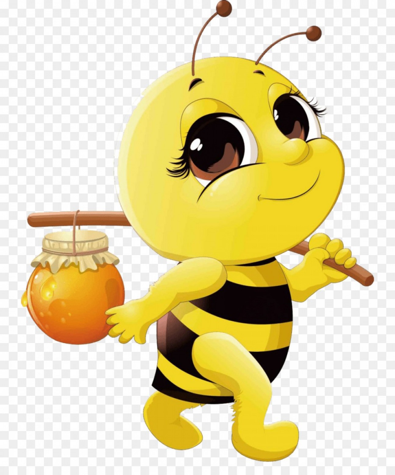 1296x1555 Png Western Honey Bee Vector Graphics Clip Art Image Hoodamathrun