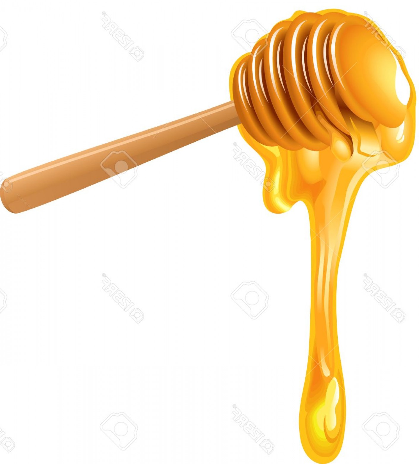 1411x1560 Photostock Vector Honey Dripping From Wooden Honey Dipper Newwaysys