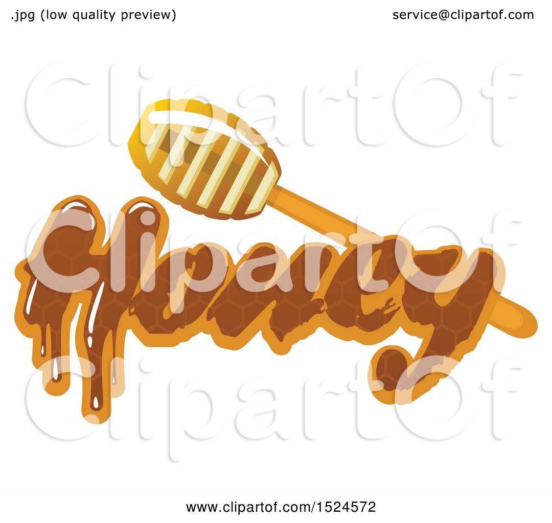 1080x1024 Clipart Of A Honey Dipper And Text