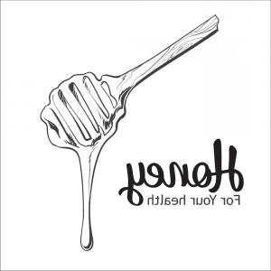 300x300 Vector Honey Cells Stick Bee Illustration Geekchicpro