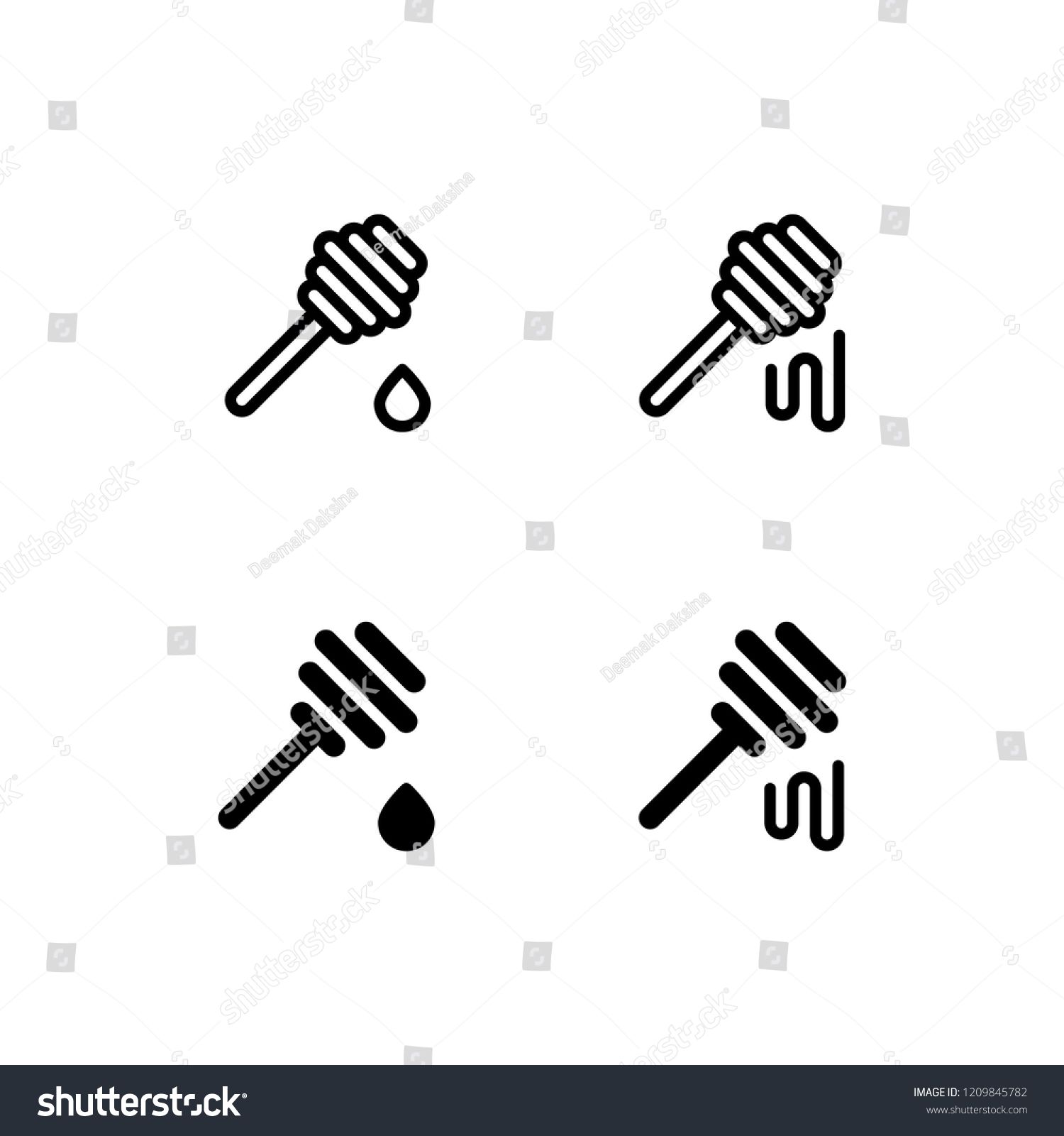 1500x1600 Honey Dipper Icon Design Honey, Honey Dipper, Bee, Honeycomb