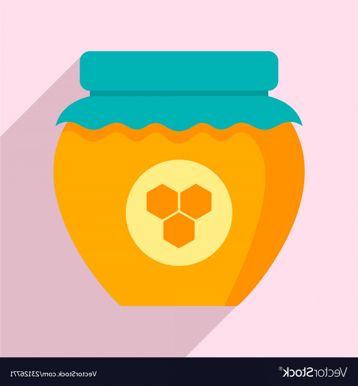 1200x1293 Honey Jar Icon Flat Style Vector Lamaison