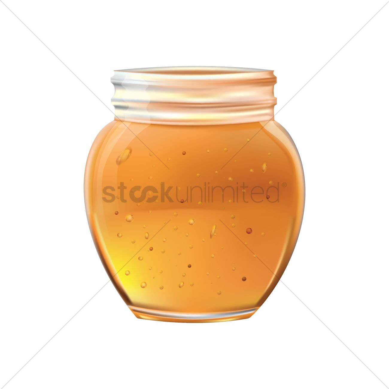 1300x1300 Honey Jar Vector Image
