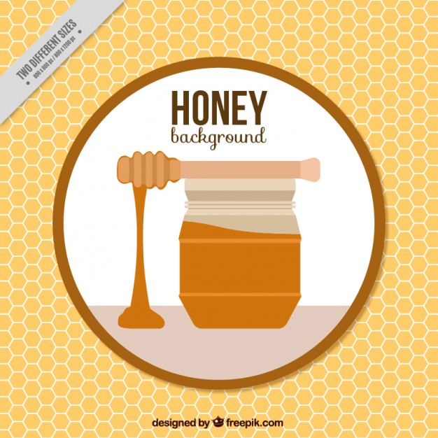 626x626 Honey Jar Background Vector Free Download