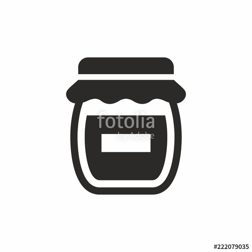 500x500 Jam, Honey Jar Vector Icon Stock Image And Royalty Free Vector