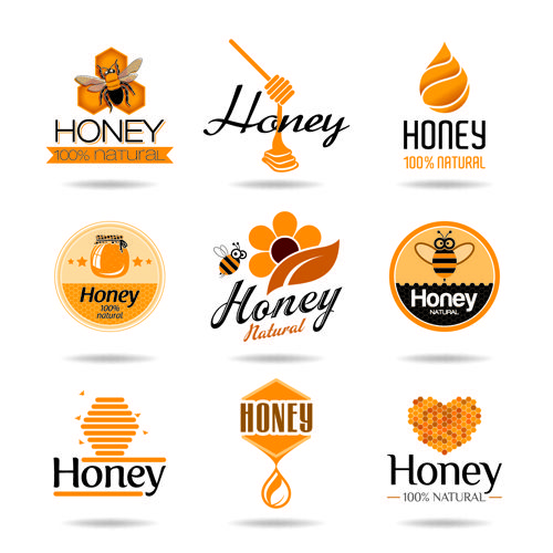 500x500 Creative Honey Logos Desing Vector My Beach Style