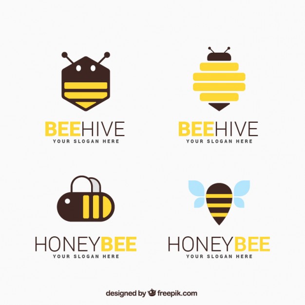 626x626 Flat Honey Logos Vector Free Download