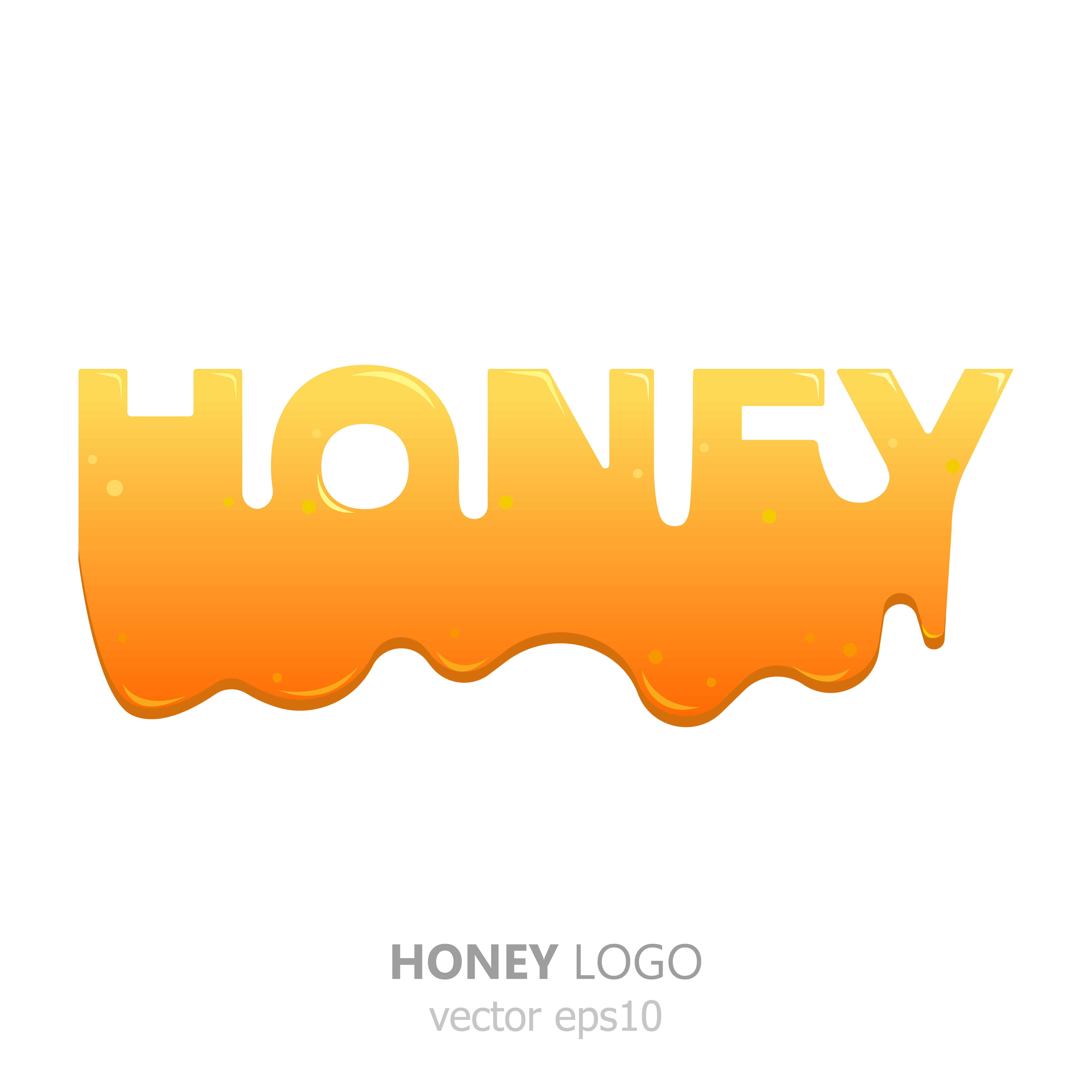 5001x5000 A Golden Drop Of Honey Sweet Logo For The Company Vector