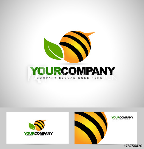 483x500 Bee Honey Logo Design Abstract Bee Logo Vector