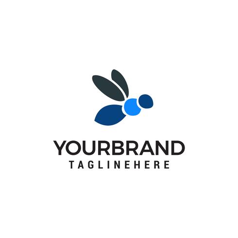 490x490 Bee Honey Logo Design Concept