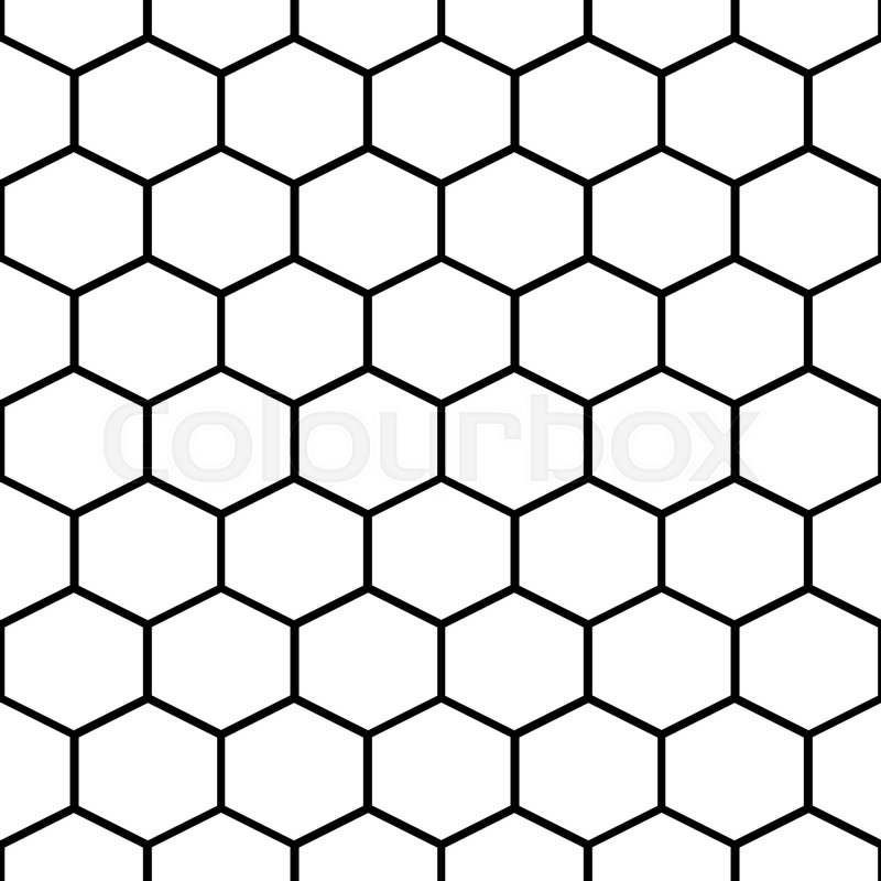 800x800 Honey Comb Cells Vector Seamless Pattern