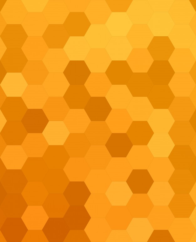 626x774 Orange Abstract Hexagonal Honey Comb Background Vector Free Download