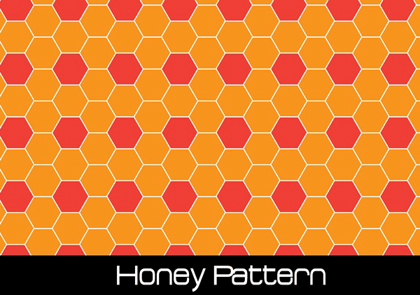 600x422 Vector Honey Seamless Pattern Free