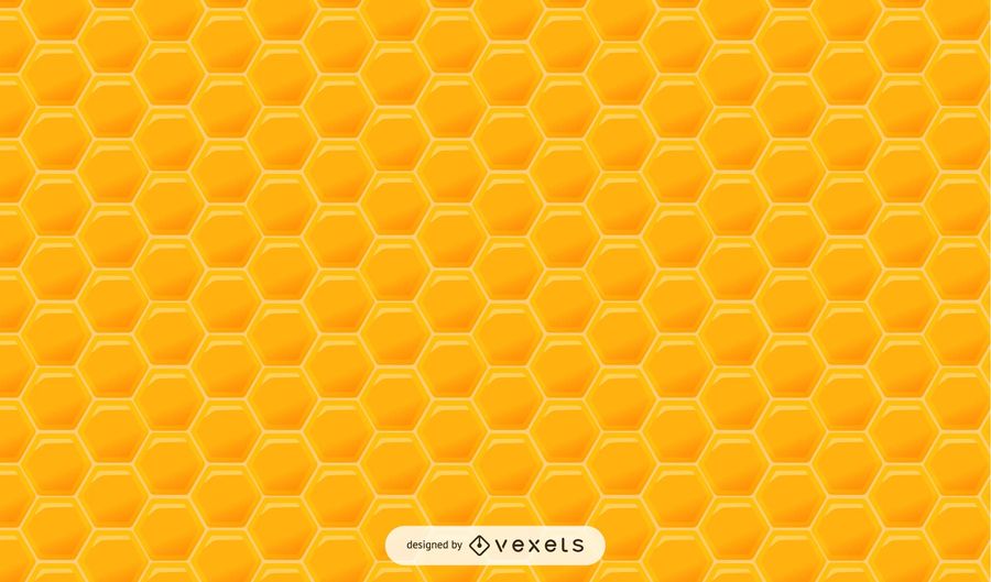 900x529 Glossy Hexagonal Honey Pattern