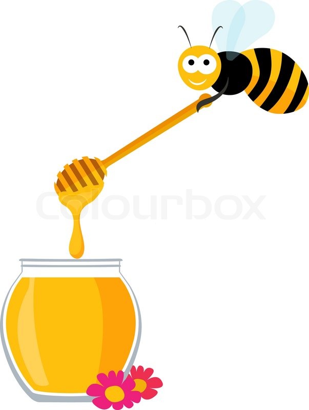 603x800 Vector Graphics With A Cute Bee Stock Vector Colourbox