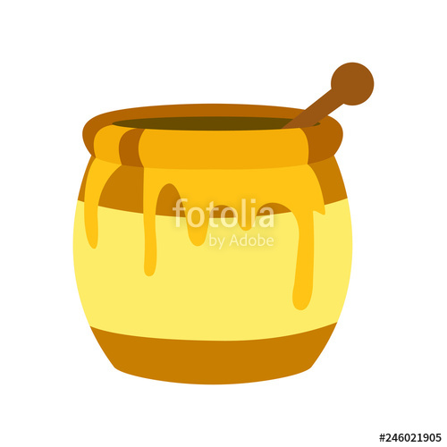500x500 Honey Pot Jar Emoji Vector Stock Image And Royalty Free Vector