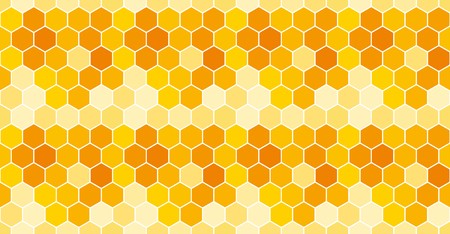 450x234 Seamless Honeycomb Pattern Vector Background Royalty Free