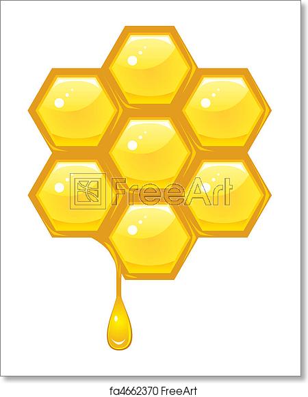 450x580 Free Art Print Of Honeycomb Vector Freeart