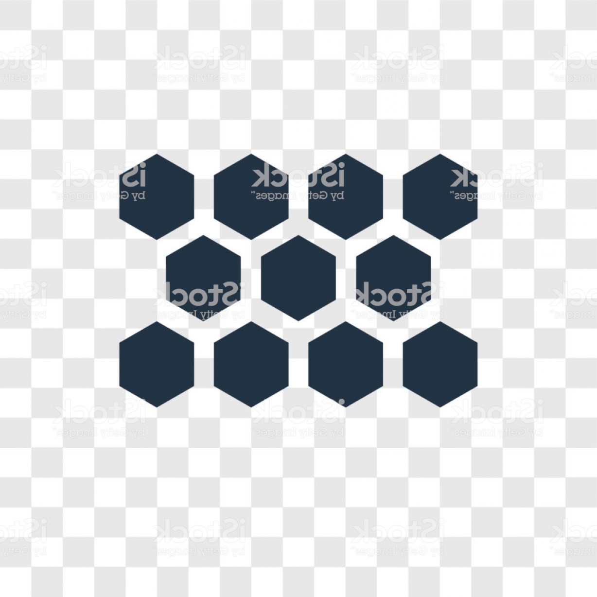 1228x1228 Honeycomb Vector Icon Isolated On Transparent Background Honeycomb