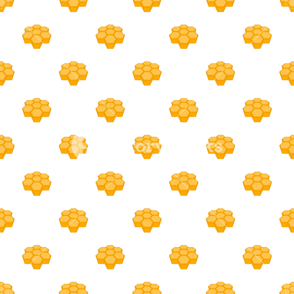 1000x1000 Honeycomb Pattern Cartoon Illustration Of Honeycomb Vector