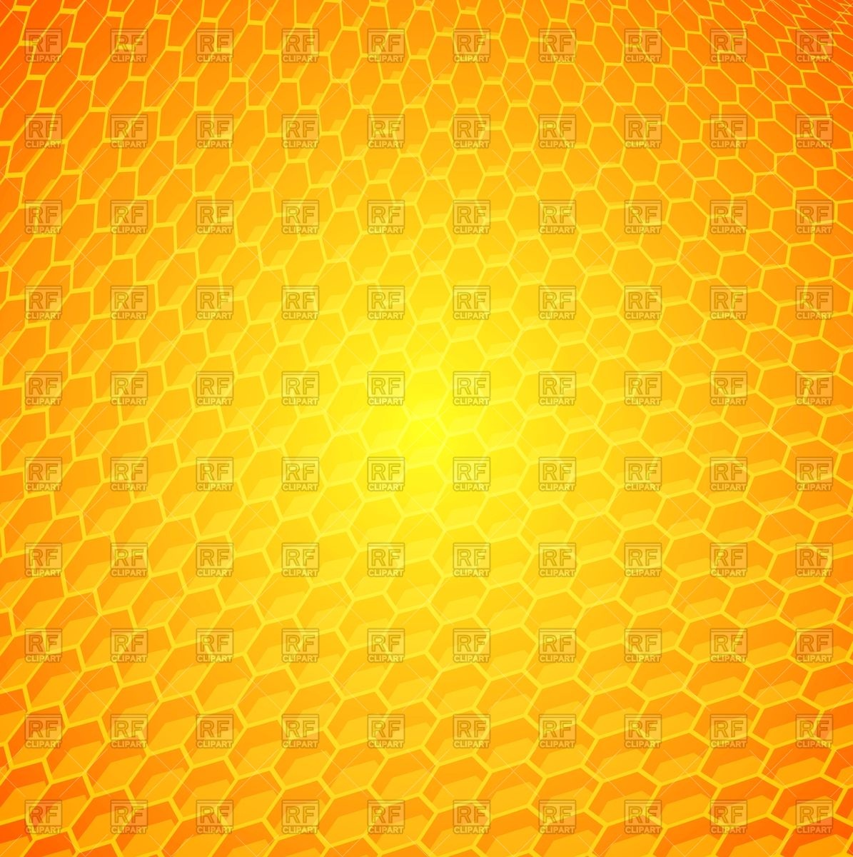 1195x1200 Orange Distorted Hexagon Pattern