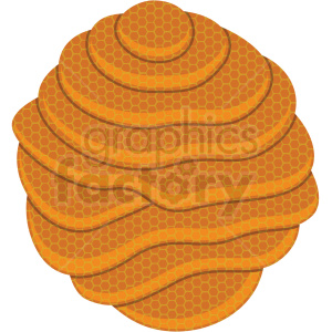 300x300 Layers Of Honeycomb Vector Clipart No Background Royalty Free