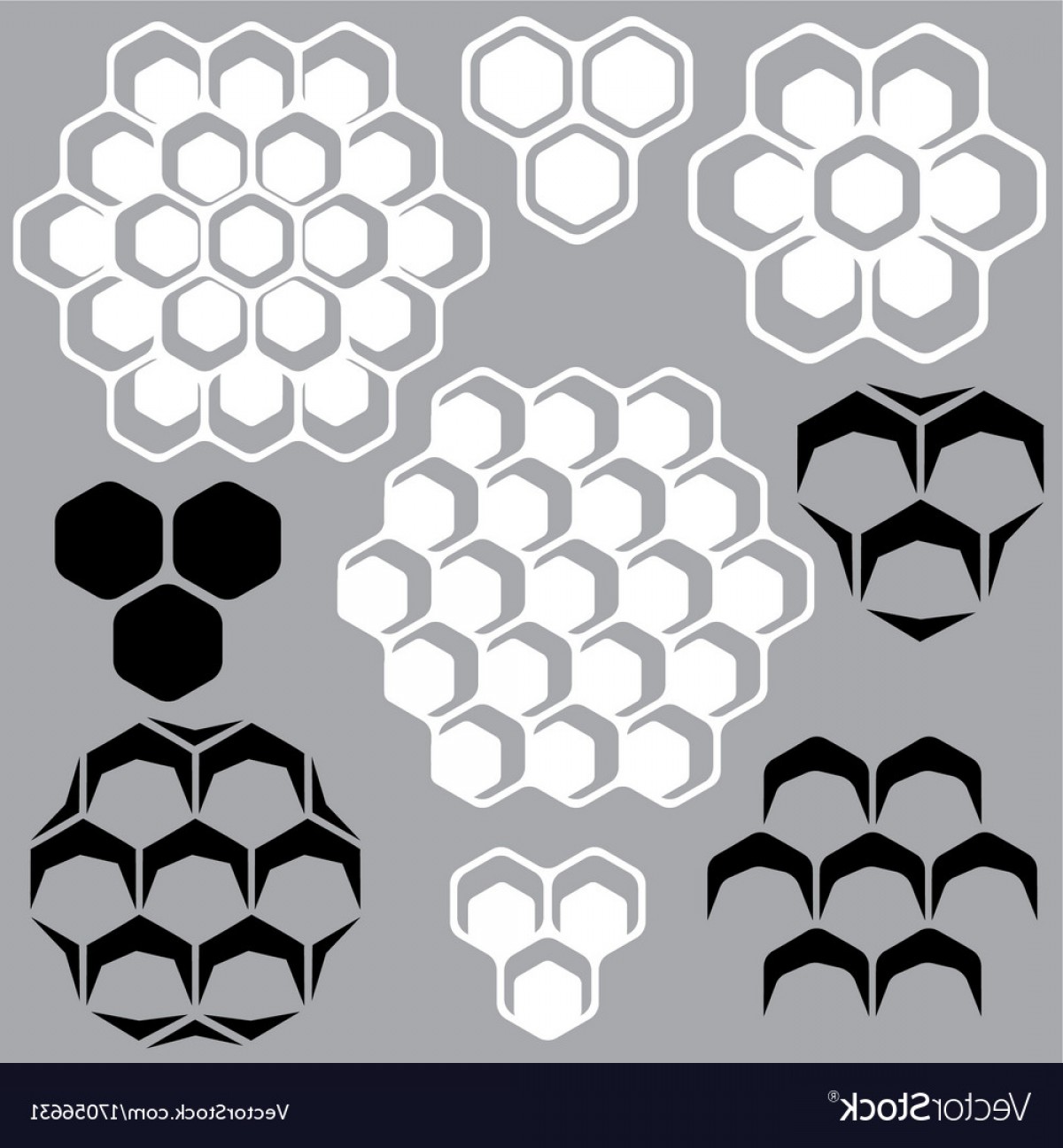 1200x1296 Honeycomb Geometric Patterns Vector Hoodamathrun