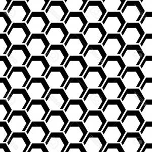 300x300 Photostock Vector Seamless Hexagons Texture Honeycomb Pattern