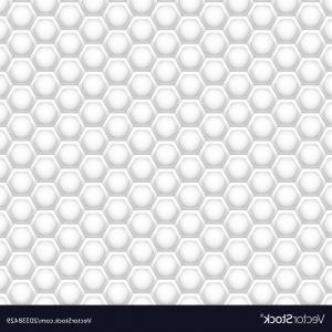 300x300 Vector White Honeycomb Seamless Pattern On Gray Background Comb