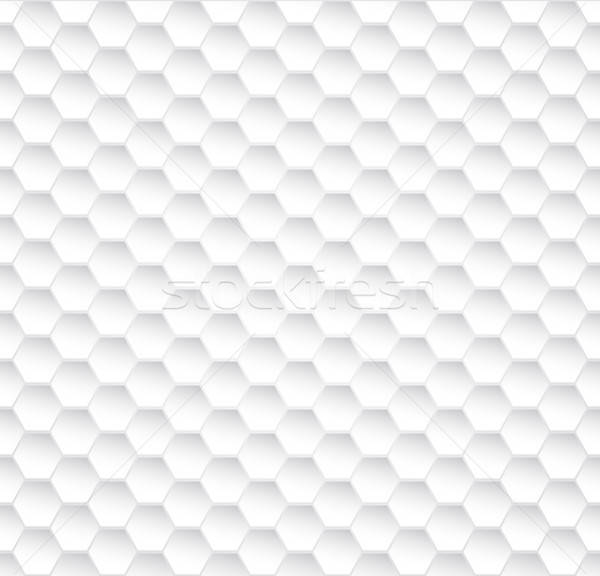 600x576 Abstract Seamless White Honeycomb Vector Texture Vector