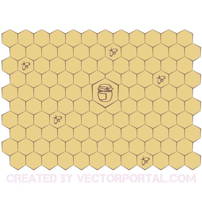 660x660 Honeycomb Vector Background