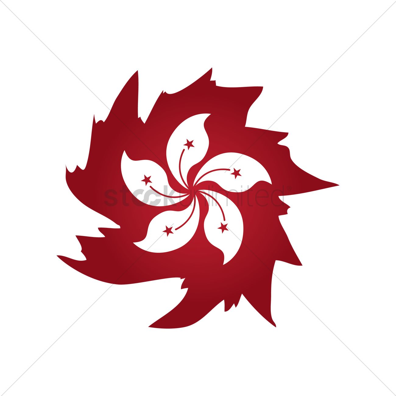 Hong Kong Flag Icon Vector Image 1300x1300 Hong Kong Flag Icon Vector Image