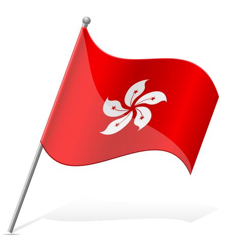 Flag Of Hong Kong Vector Illustration 443x490 Flag Of Hong Kong Vector Illustration