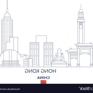 300x300 Hong Kong City Skyline Vector Hoodamathrun